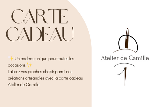Carte cadeau Atelier de Camille